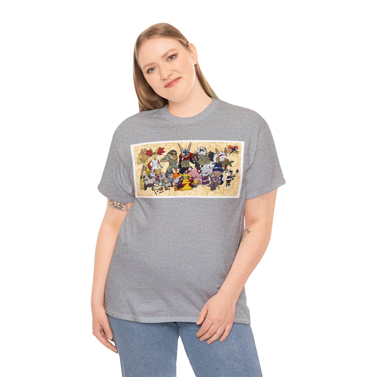 Pokemon x Naruto crossover Exclusive T-shirt Gift