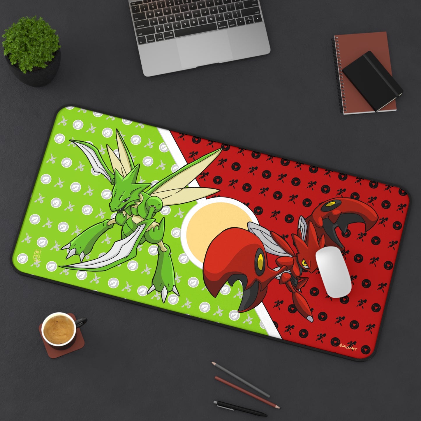 Custom scyther/scizor game mat