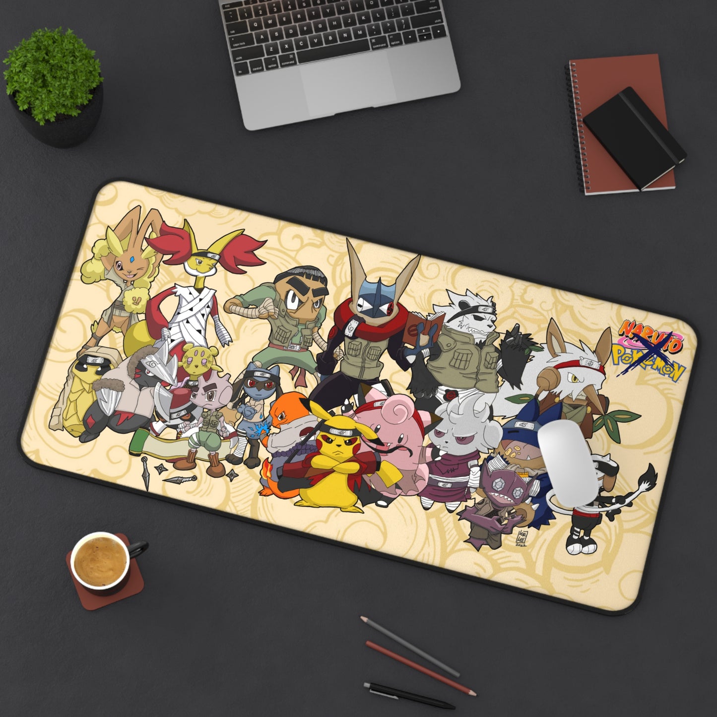 Pokemon x Naruto custom game mat