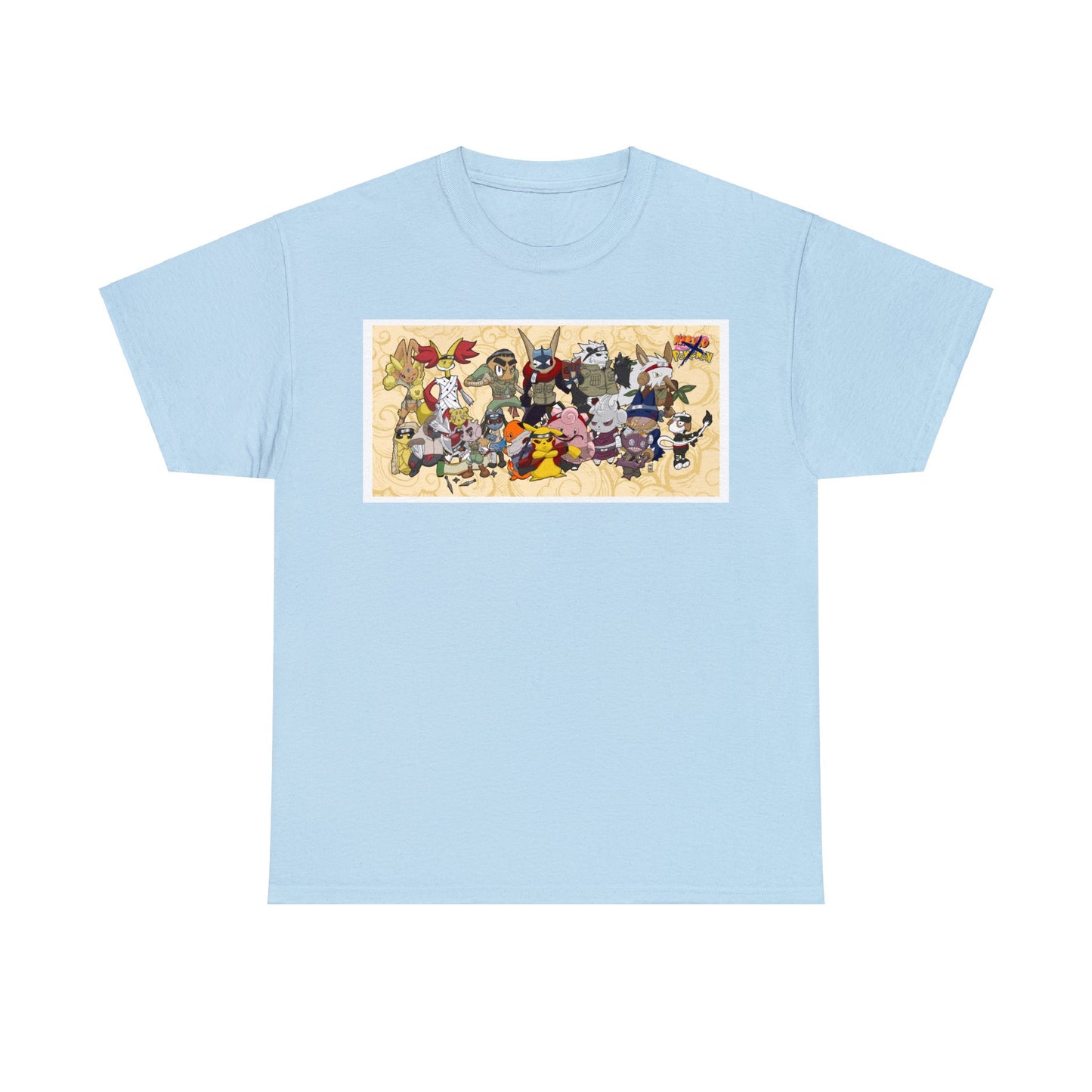 Pokemon x Naruto crossover Exclusive T-shirt Gift