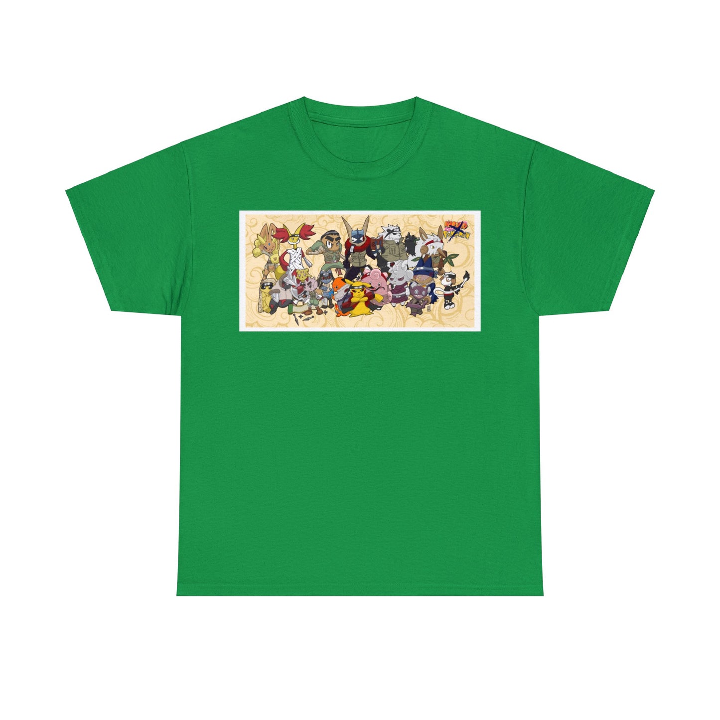 Pokemon x Naruto crossover Exclusive T-shirt Gift