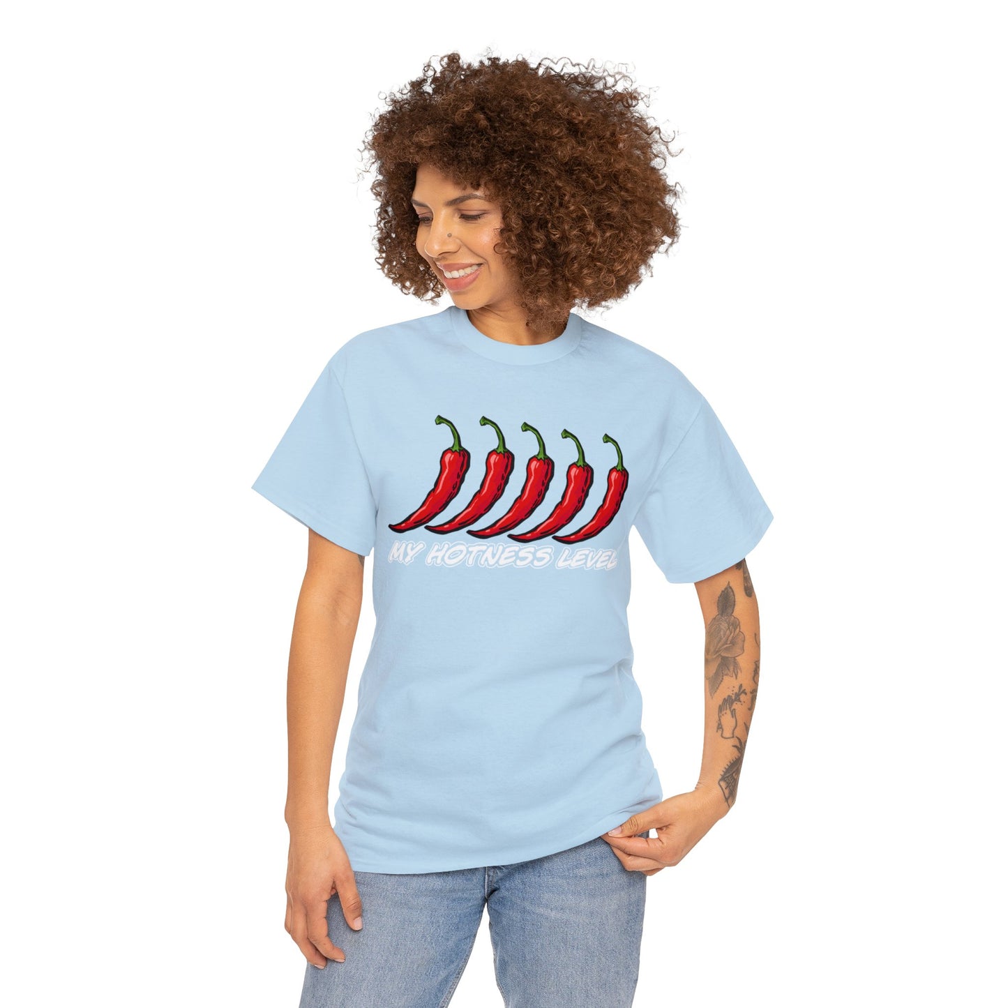 My hotness level T-shirt Gift mens womens