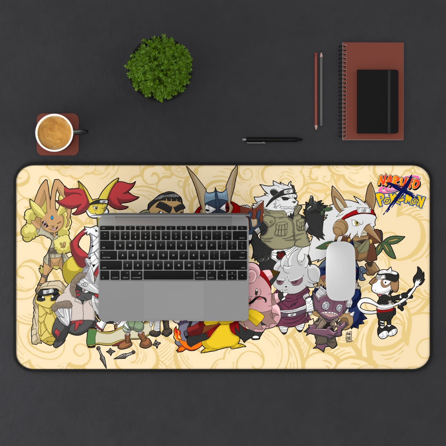 Pokemon x Naruto custom game mat