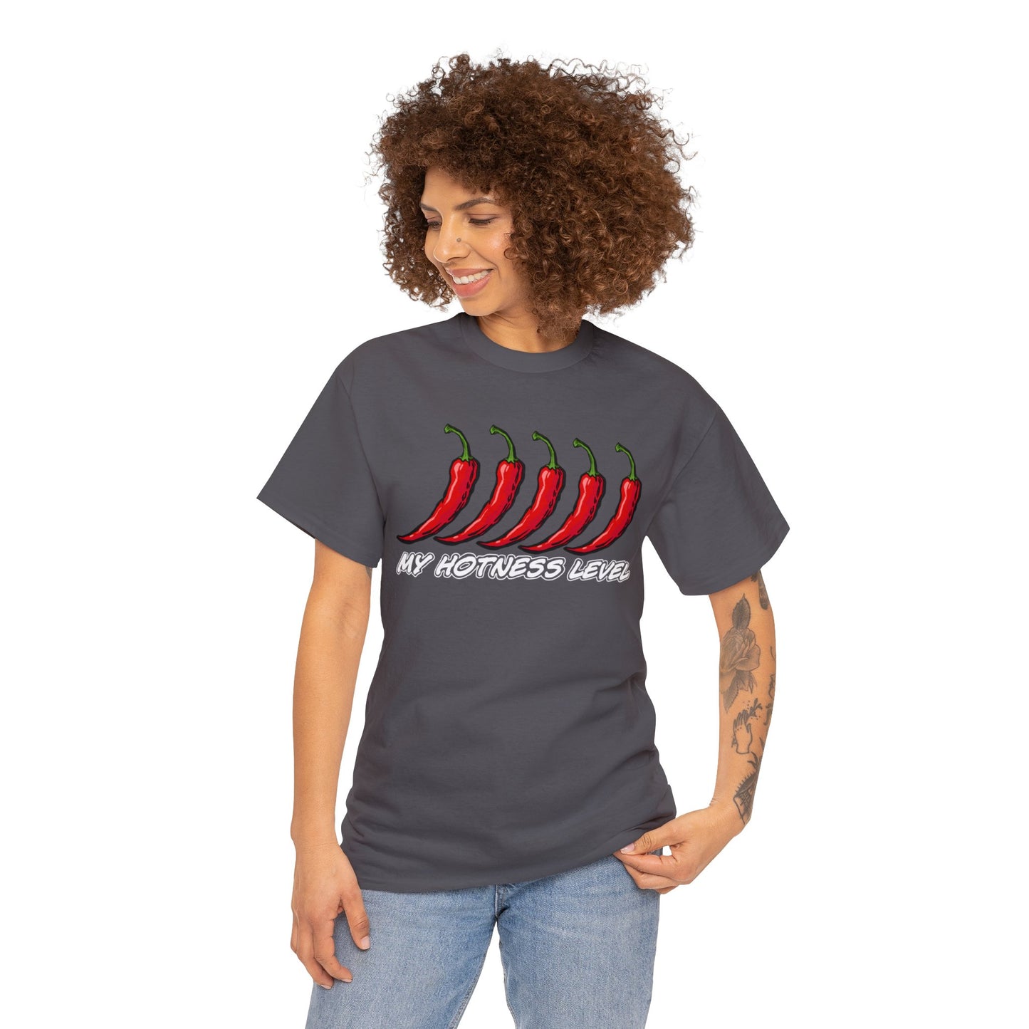 My hotness level T-shirt Gift mens womens