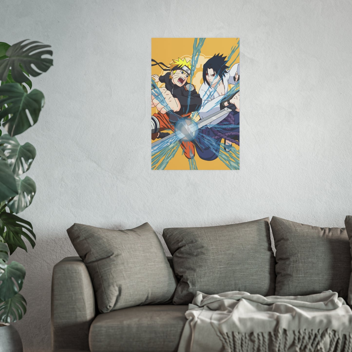 Naruto and Sasuke Satin and Archival Matte Posters