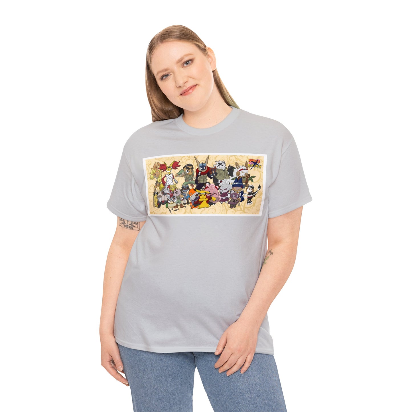 Pokemon x Naruto crossover Exclusive T-shirt Gift