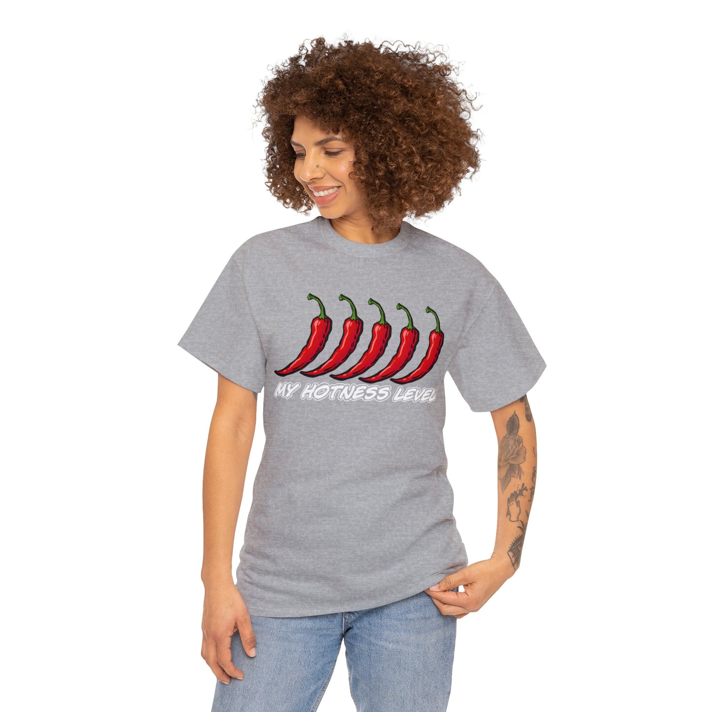 My hotness level T-shirt Gift mens womens