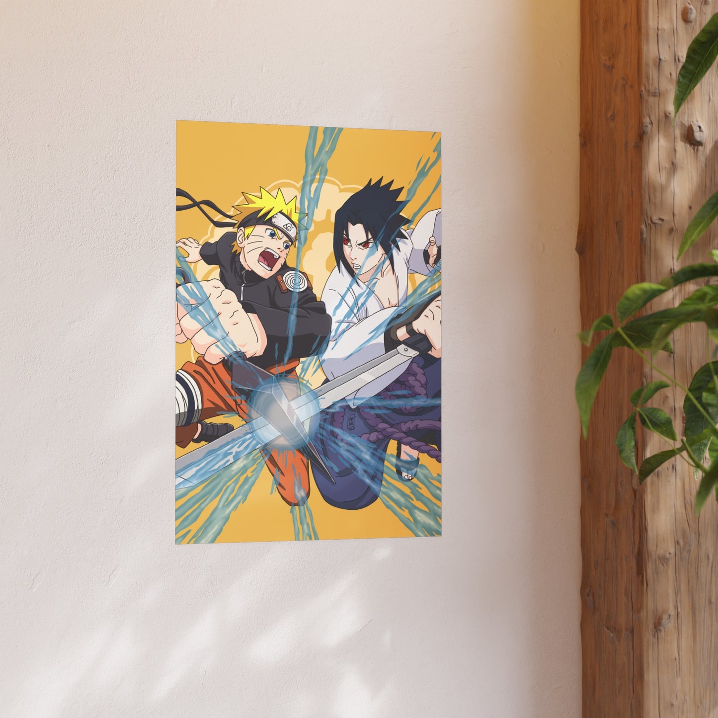 Naruto and Sasuke Satin and Archival Matte Posters