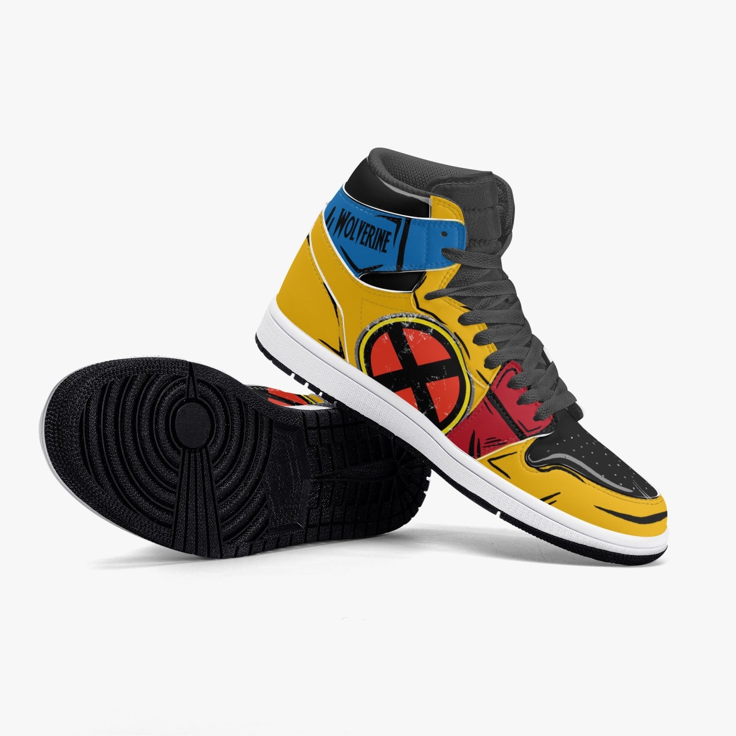 Wolverine Black High-Top Leather Sneakers