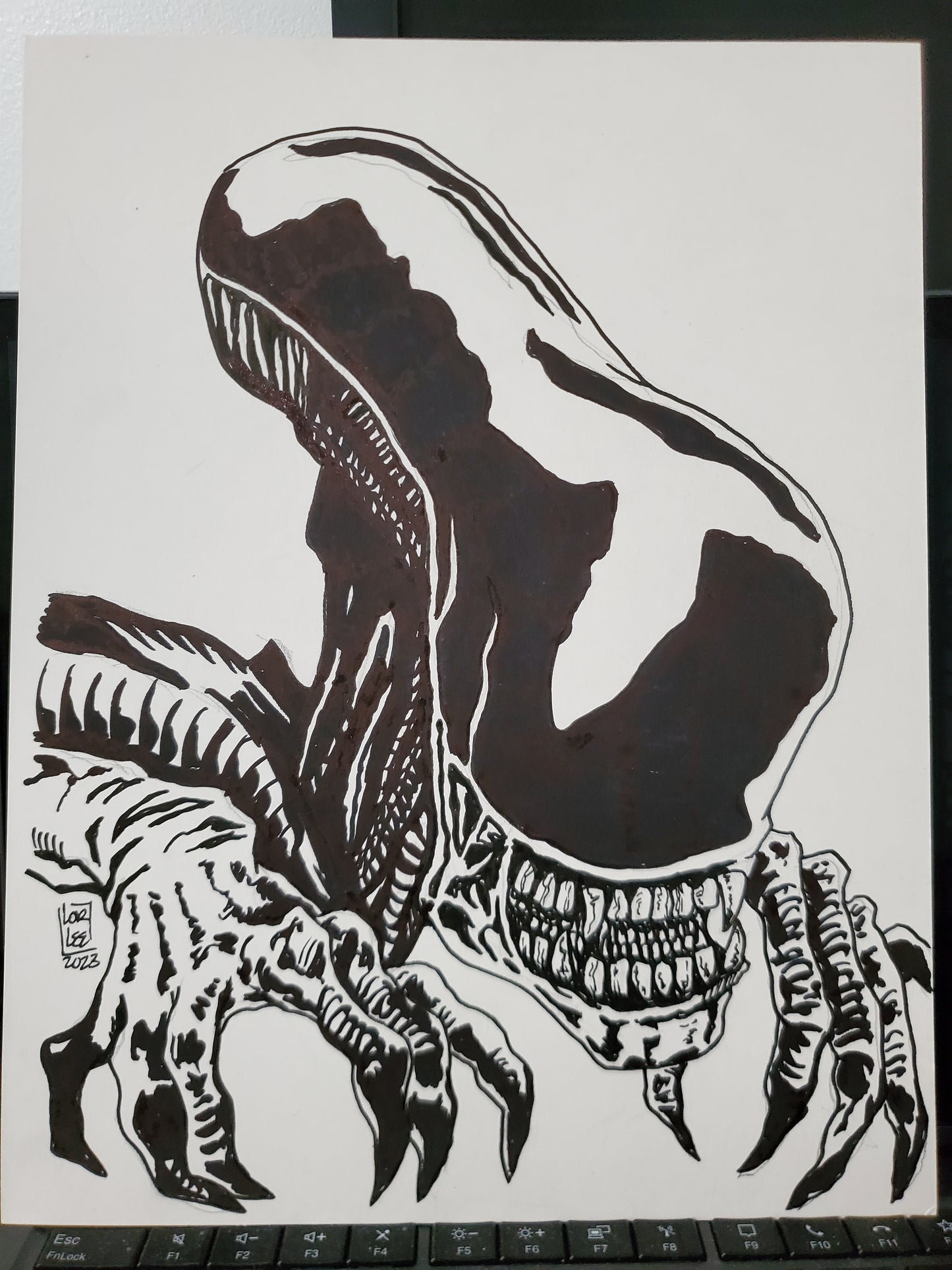 Alien ink sketch