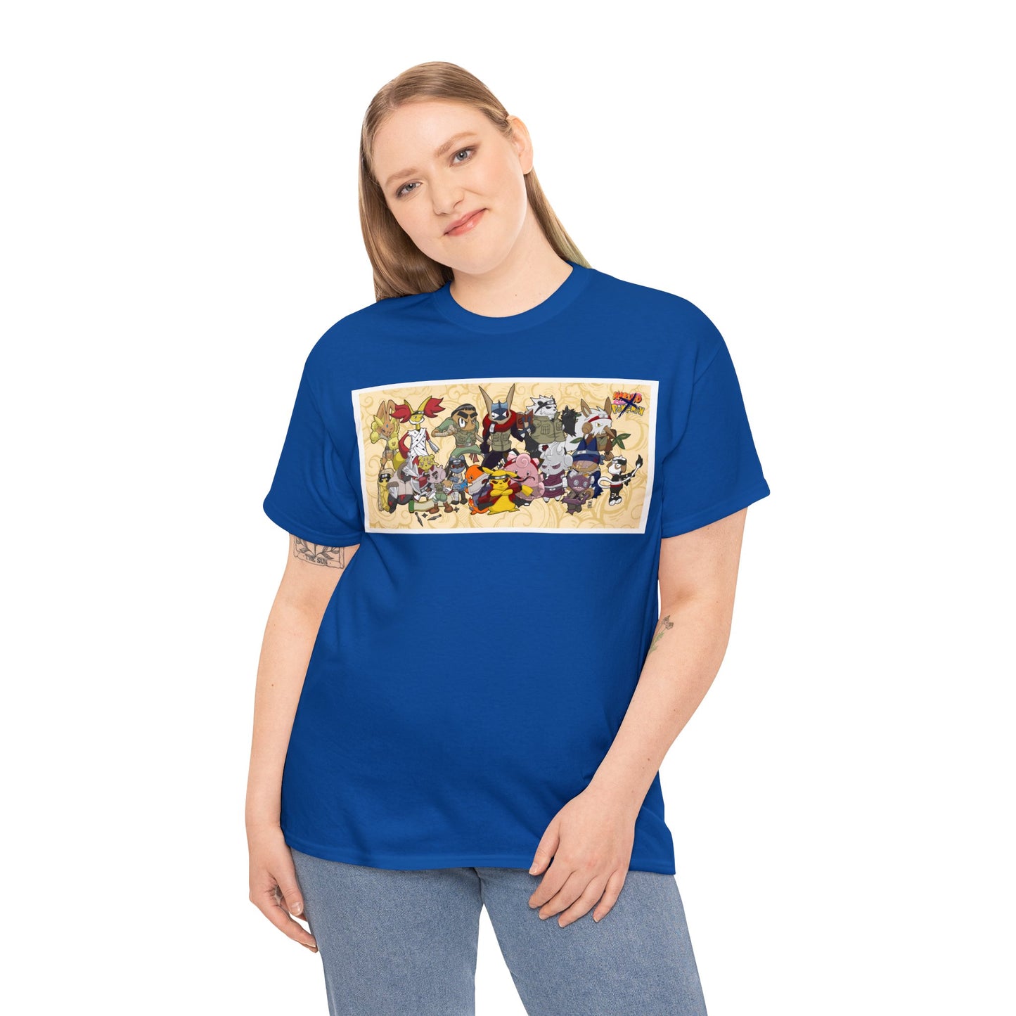 Pokemon x Naruto crossover Exclusive T-shirt Gift