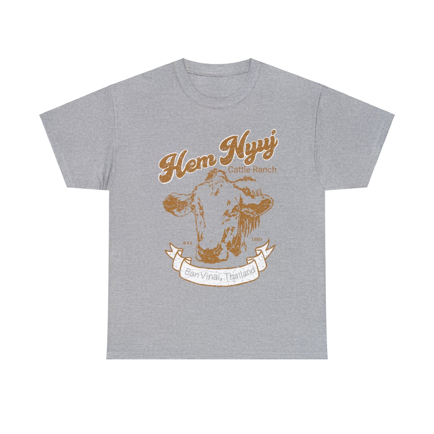 Hem Nyuj Hmong Exclusive T-shirt Gift cattle farming ranching