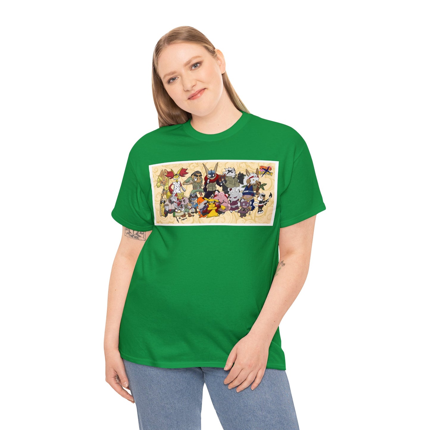 Pokemon x Naruto crossover Exclusive T-shirt Gift