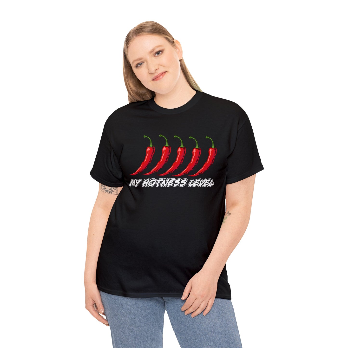 My hotness level T-shirt Gift mens womens