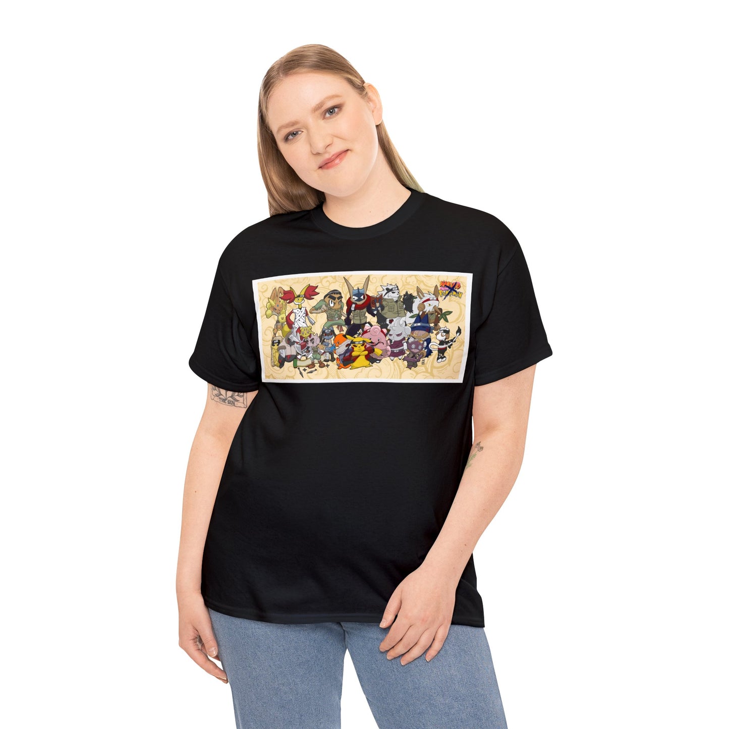 Pokemon x Naruto crossover Exclusive T-shirt Gift