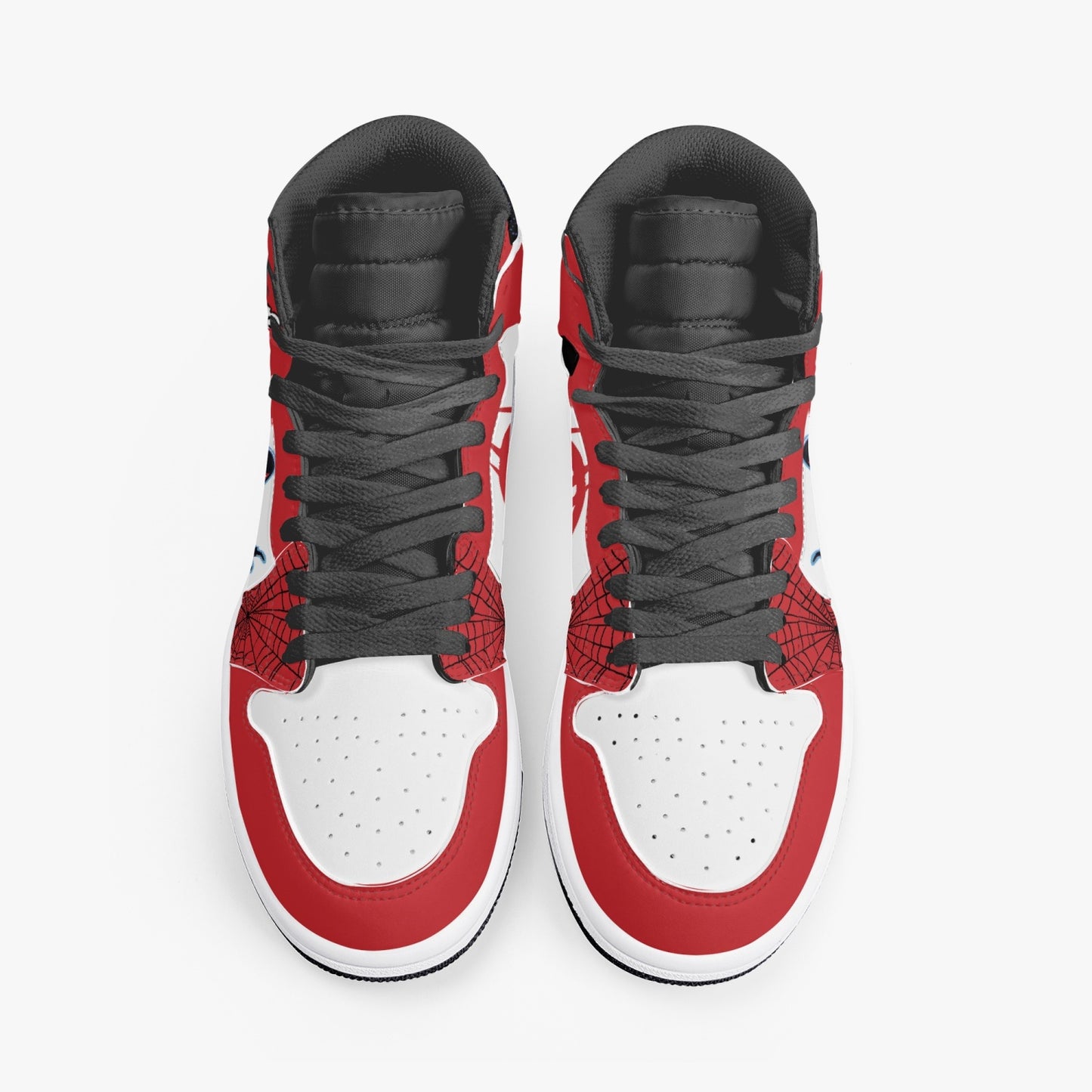 Miles Morales AJ1 Black High-Top Leather Sneakers