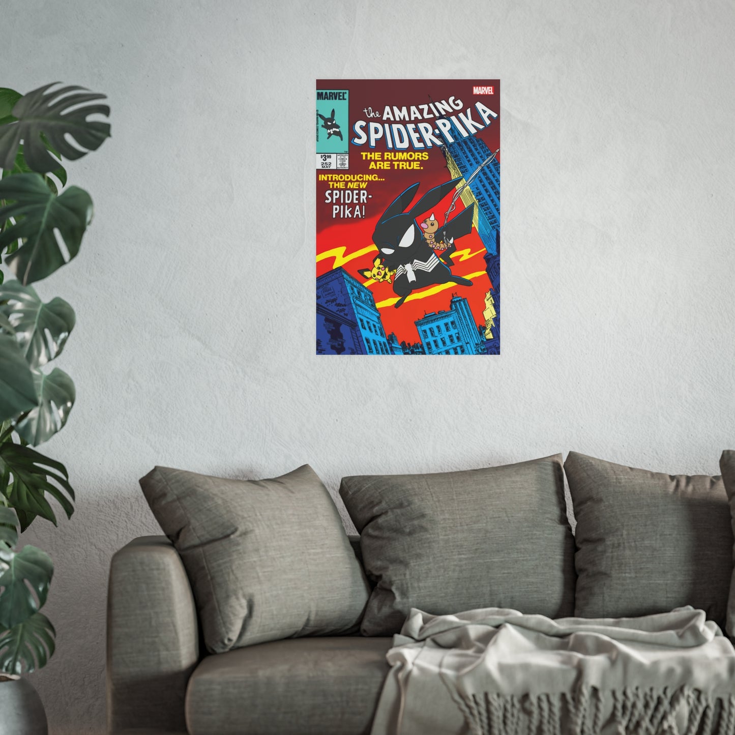 Spider-Pika Satin and Archival Matte Posters