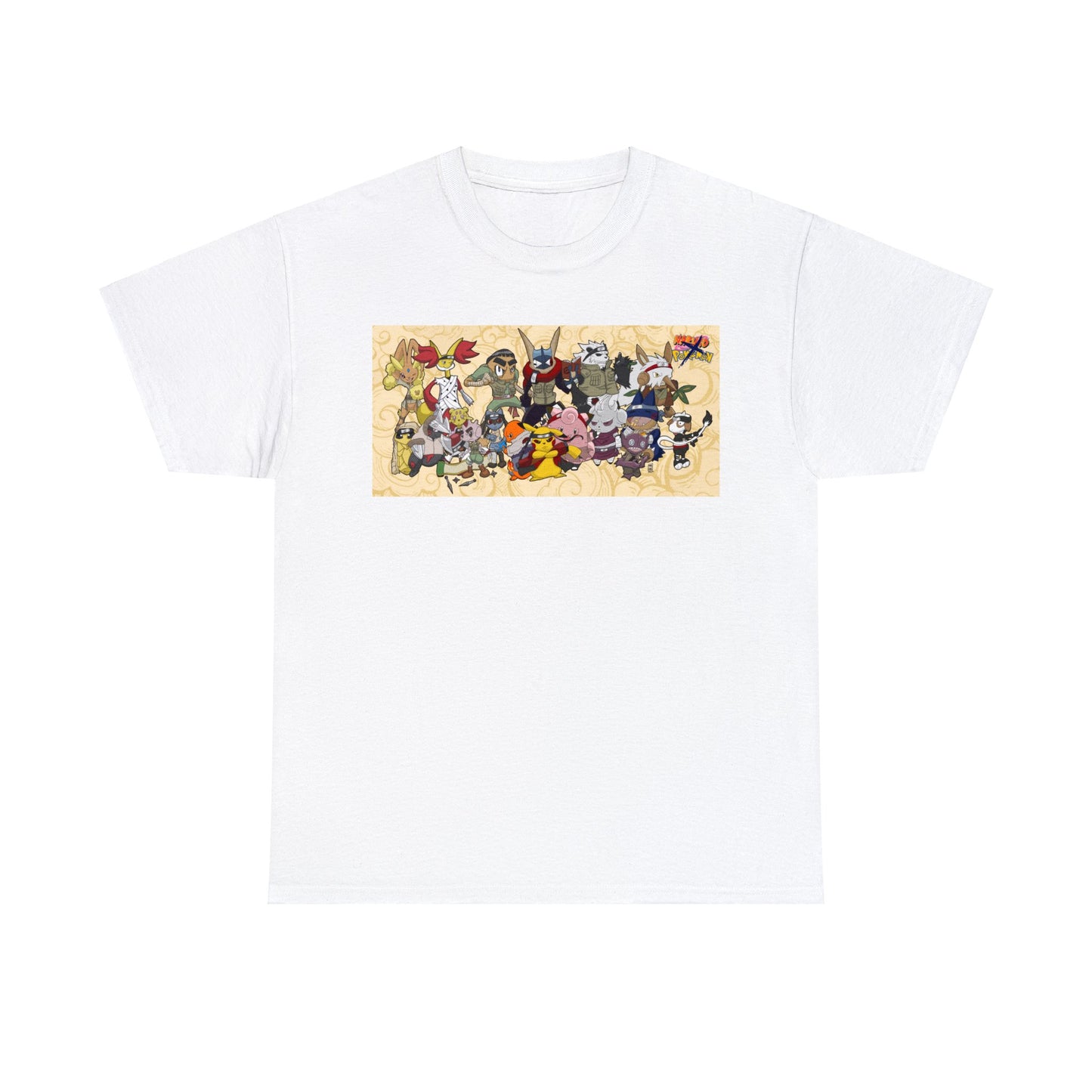 Pokemon x Naruto crossover Exclusive T-shirt Gift