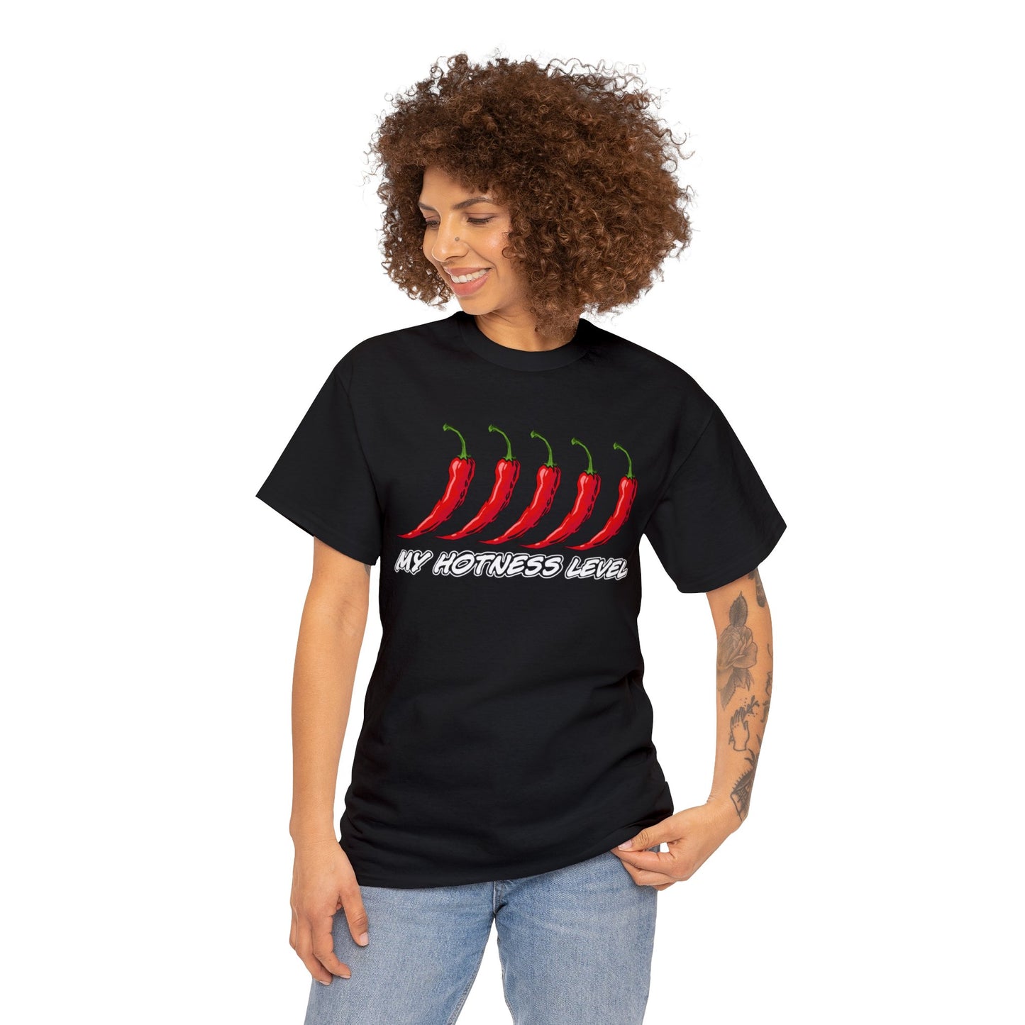 My hotness level T-shirt Gift mens womens