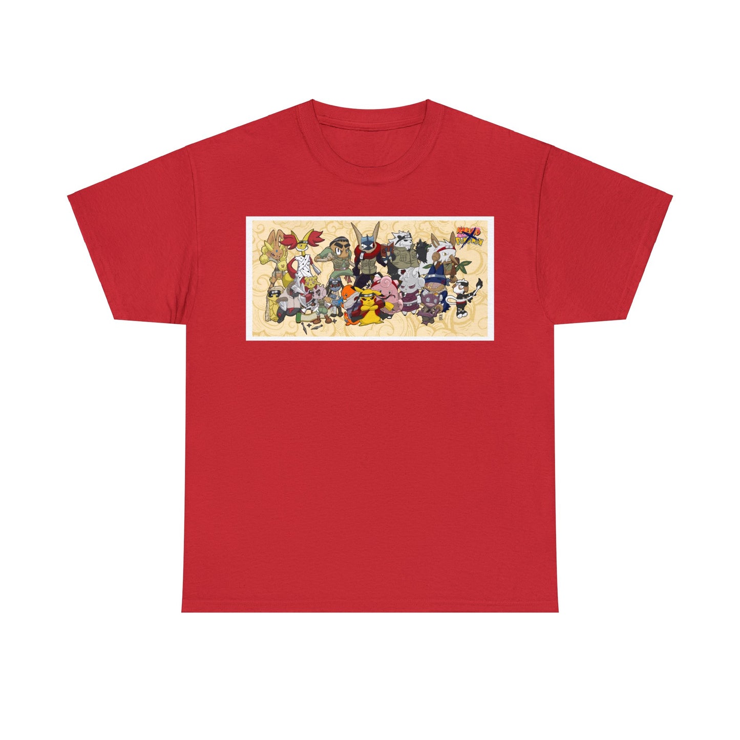 Pokemon x Naruto crossover Exclusive T-shirt Gift