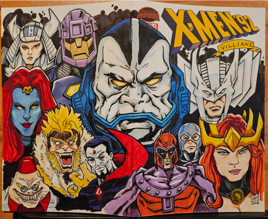 X-men Villians Comic Cover Sketch